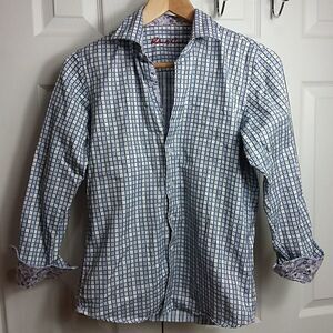 Robert Graham Printed Button Shirt Sz L 14-16